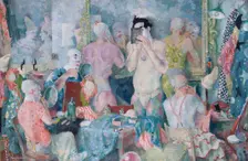 Clowns Dressing Room, 1940. Creator: Henry George Hoyland