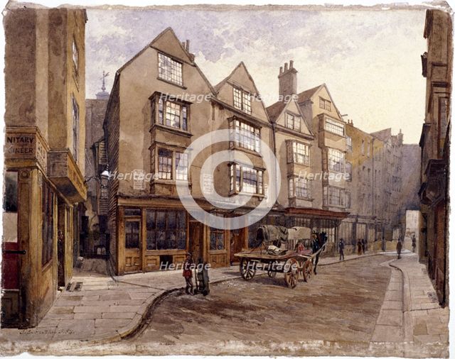Cloth Fair, London, 1884. Artist: John Crowther