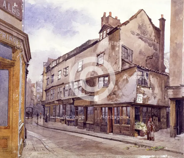 Cloth Fair, London, 1884. Artist: John Crowther