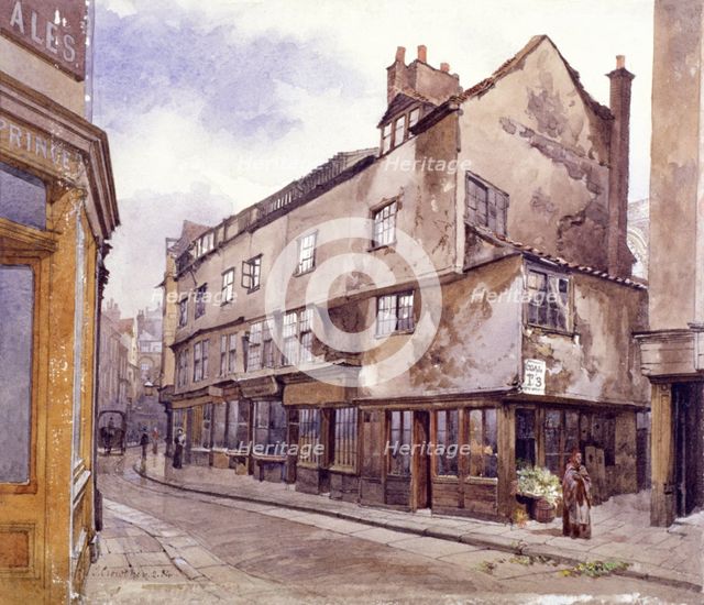 Cloth Fair, London, 1884. Artist: John Crowther