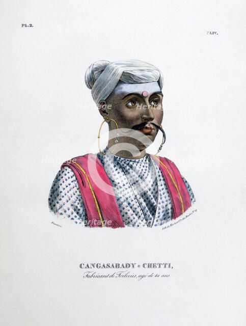 'Cloth Maker, Aged 42', 1828. Artist: Marlet et Cie