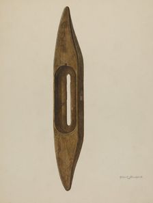 Cloth Shuttle, 1939. Creator: Albert Geuppert