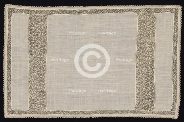 Cloth with Winged and Two-Tailed Animals, 17th-18th century. Creator: Unknown.