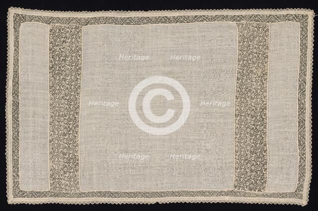 Cloth with Winged and Two-Tailed Animals, 17th-18th century. Creator: Unknown.