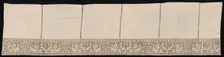 Cloth with Border of Peacocks and Vegetation, 17th-18th century. Creator: Unknown