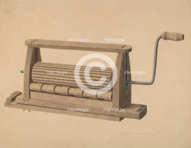 Clothes Washer, 1940. Creator: Alexander Anderson.
