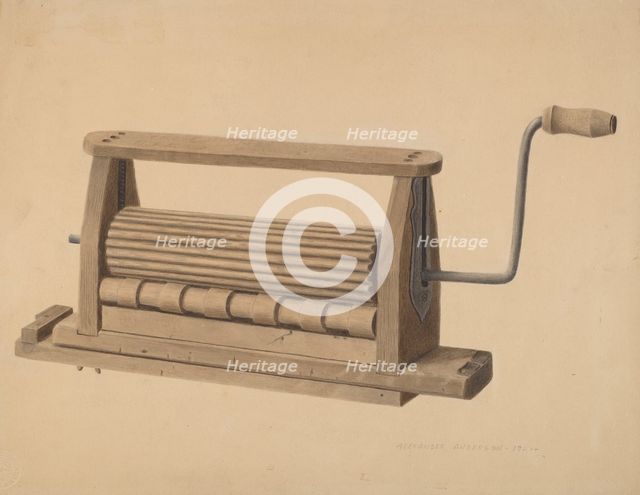 Clothes Washer, 1940. Creator: Alexander Anderson.