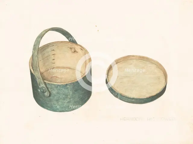 Clothes Pin Basket, c. 1938. Creator: Herndon Hightower.