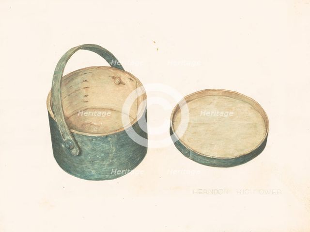 Clothes Pin Basket, c. 1938. Creator: Herndon Hightower.