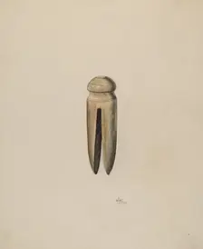 Clothes Pin, c. 1938. Creator: Ralph Atkinson