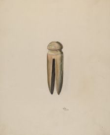 Clothes Pin, c. 1938. Creator: Ralph Atkinson