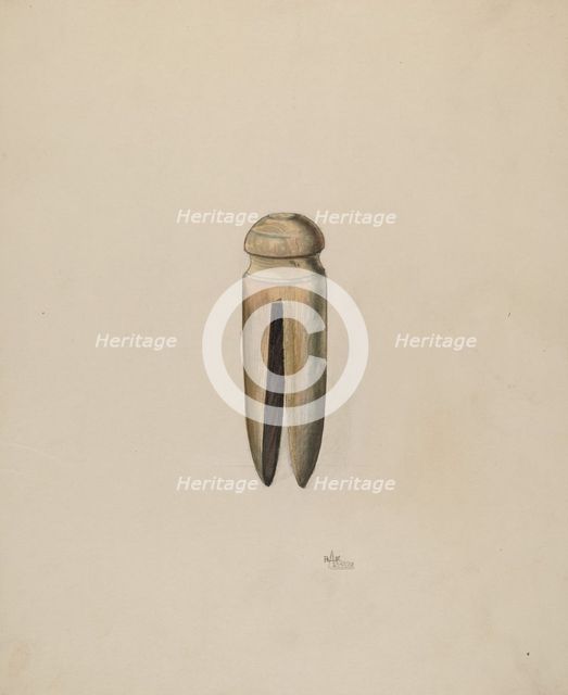 Clothes Pin, c. 1938. Creator: Ralph Atkinson.