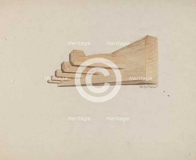 Clothes Rack, 1937. Creator: Dayton Brown.