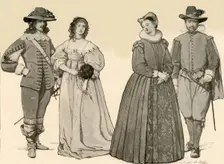 Clothing during the Reigns of James I-Charles I 1607-1640 1903, (1937). Creator: Sophie B Steel