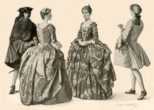 Clothing during the Reigns of Queen Anne and George I, 1702-1725 1903, (1937). Creator: Sophie B Steel