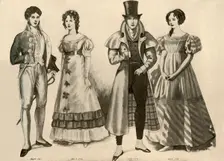 Clothing from 1824-1835 1907, (1937). Creator: Cecil W Trout