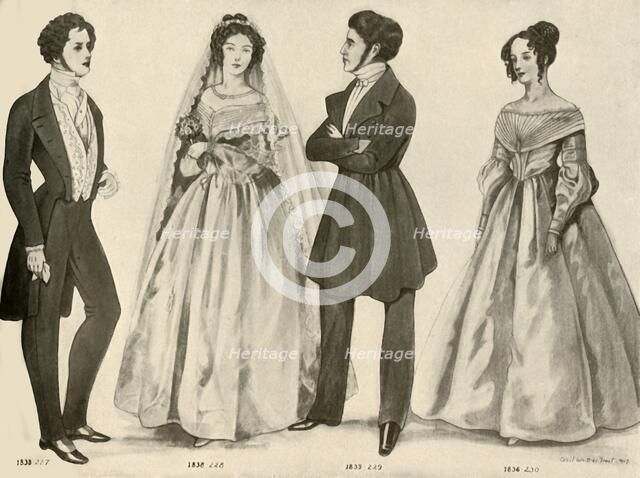 'Clothing from 1836-1847', 1907, (1937). Creator: Cecil W Trout.