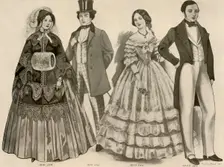 Clothing from 1850-1856 1907, (1937). Creator: Cecil W Trout