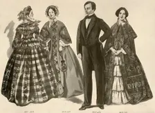 Clothing from 1850-1856 1907, (1937). Creator: Cecil W Trout