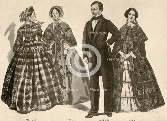 'Clothing from 1850-1856',  1907, (1937). Creator: Cecil W Trout.