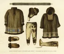 Clothing from Residents of the Northeastern Part of Siberia, 1856. Creator: Ivan Dem'ianovich Bulychev