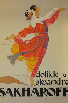 Clotilde et Alexandre Sakharoff, 1921. Creator: Barbier, George (1882-1932)