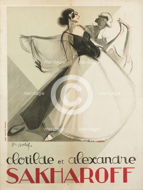 Clotilde et Alexandre Sakharoff, 1923. Creator: Delif, M. (active 1920s).