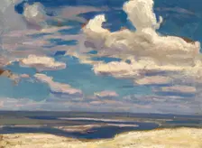 Cloud over the Dnieper River, 1903. Creator: Jan Stanislawski