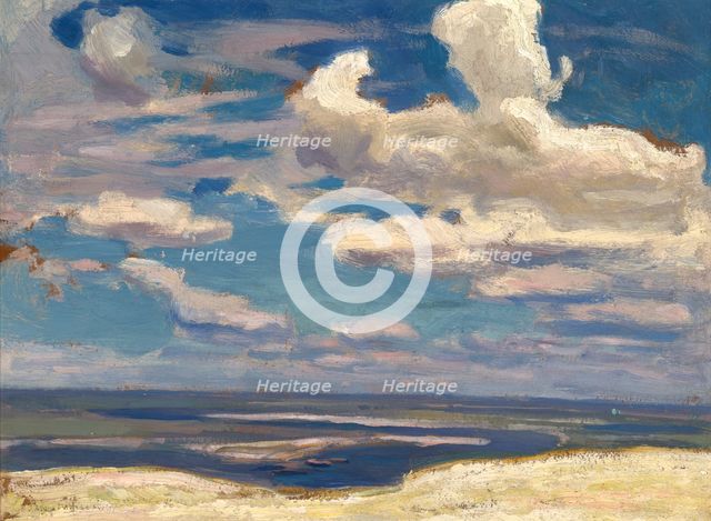 Cloud over the Dnieper River, 1903. Creator: Jan Stanislawski.