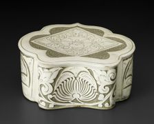 Cloud-Shaped Pillow with Peony Scroll, Northern Song dynasty (960-1127), late 10th/early 11th cent. Creator: Unknown