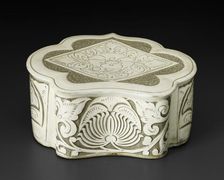 Cloud-Shaped Pillow with Peony Scroll, Northern Song dynasty (960-1127), late 10th/early 11th cent. Creator: Unknown