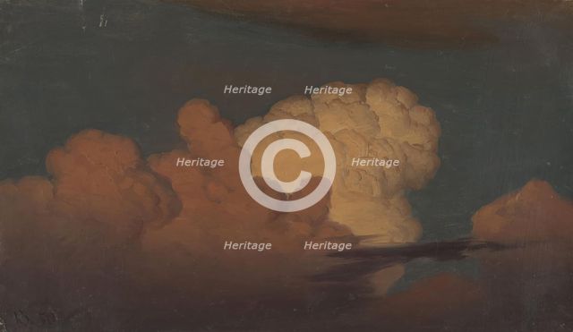 Cloud Study, 1850. Creator: Knud Baade.