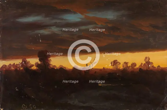 Cloud Study, 1850. Creator: Knud Baade.