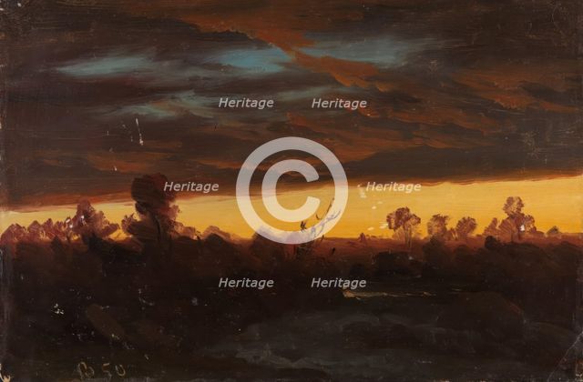 Cloud Study, 1850. Creator: Knud Baade.