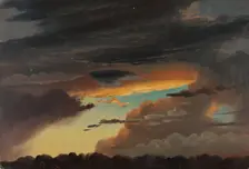 Cloud Study, 1852. Creator: Knud Baade