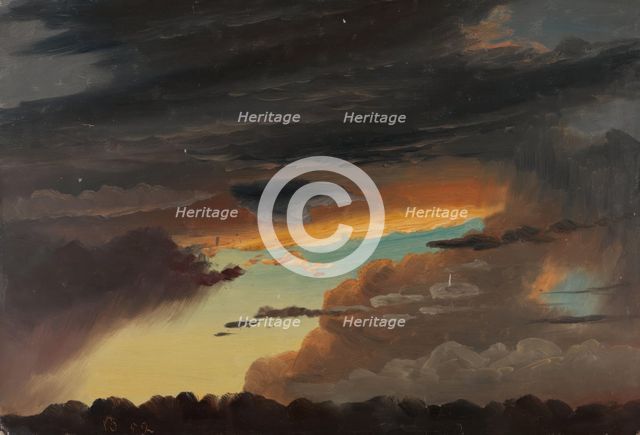 Cloud Study, 1852. Creator: Knud Baade.