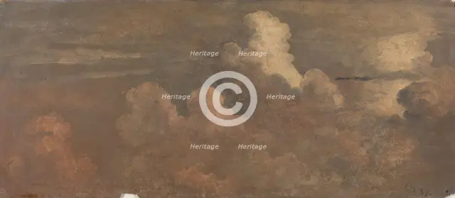 Cloud Study, 1837. Creator: Knud Baade.