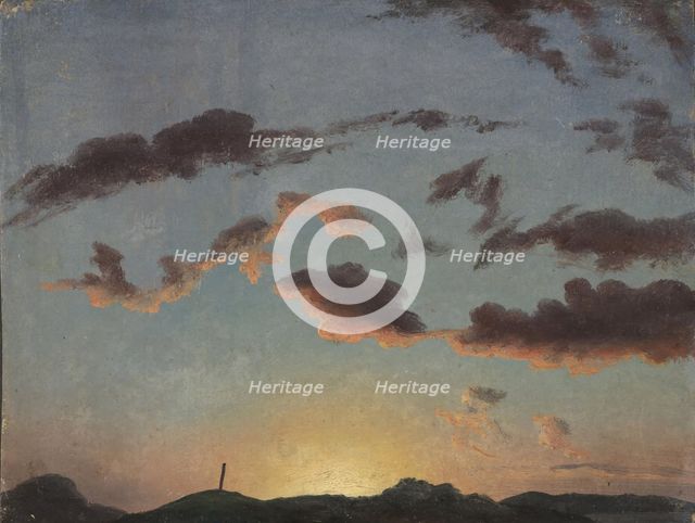 Cloud Study, 1838. Creator: Knud Baade.