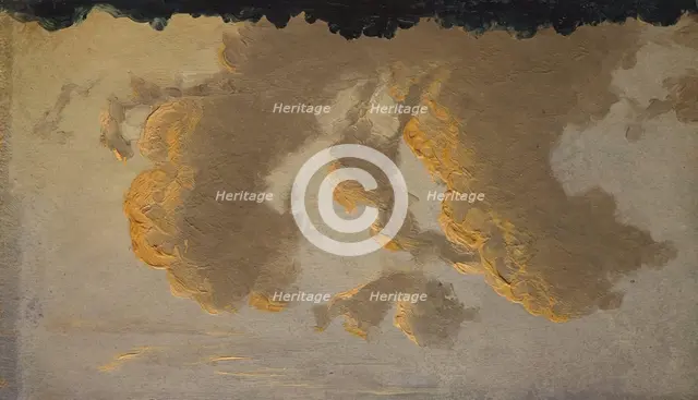 Cloud Study, c1830-1879. Creator: Knud Baade.