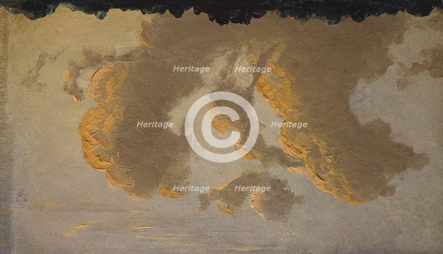 Cloud Study, c1830-1879. Creator: Knud Baade.