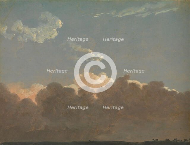Cloud Study (Distant Storm), ca. 1786-1806. Creator: Simon Alexandre Clement Denis.