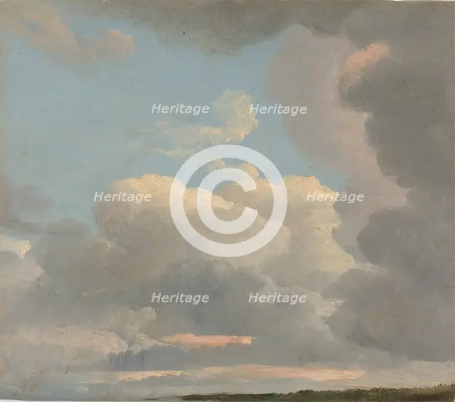 Cloud Study (Early Evening), ca. 1786-1806. Creator: Simon Alexandre Clement Denis.