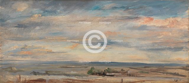 Cloud Study, Early Morning, Looking East from Hampstead, 1821. Creator: John Constable.