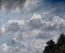 Cloud Study, Hampstead, Tree at Right, 11 September 1821. Creator: John Constable