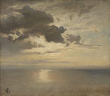 Cloud Study over the Sea, unknown date. Creator: Hans Gude