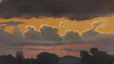 Cloud Study over Landscape, 1838. Creator: Knud Baade