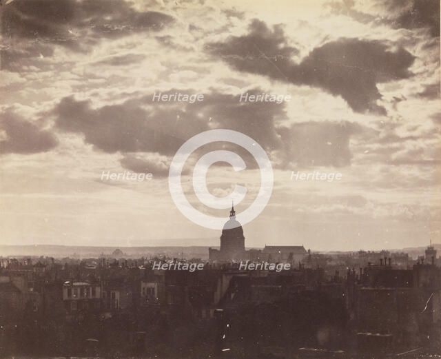 [Cloud Study over Paris], 1850s. Creator: Charles Marville.