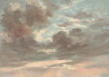 Cloud Study: Stormy Sunset, 1821-1822. Creator: John Constable