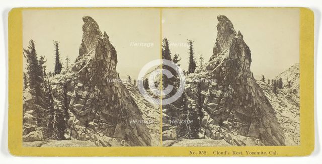 Cloud's Rest, Yosemite, Cal., 1855/75. Creators: Kilburn Brothers, BW Kilburn.