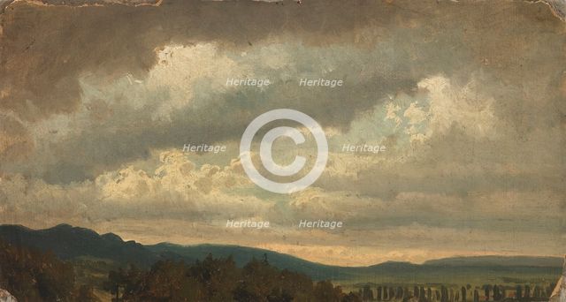 Cloudy Sky, exercise, 1855. Creator: Werner Holmberg.